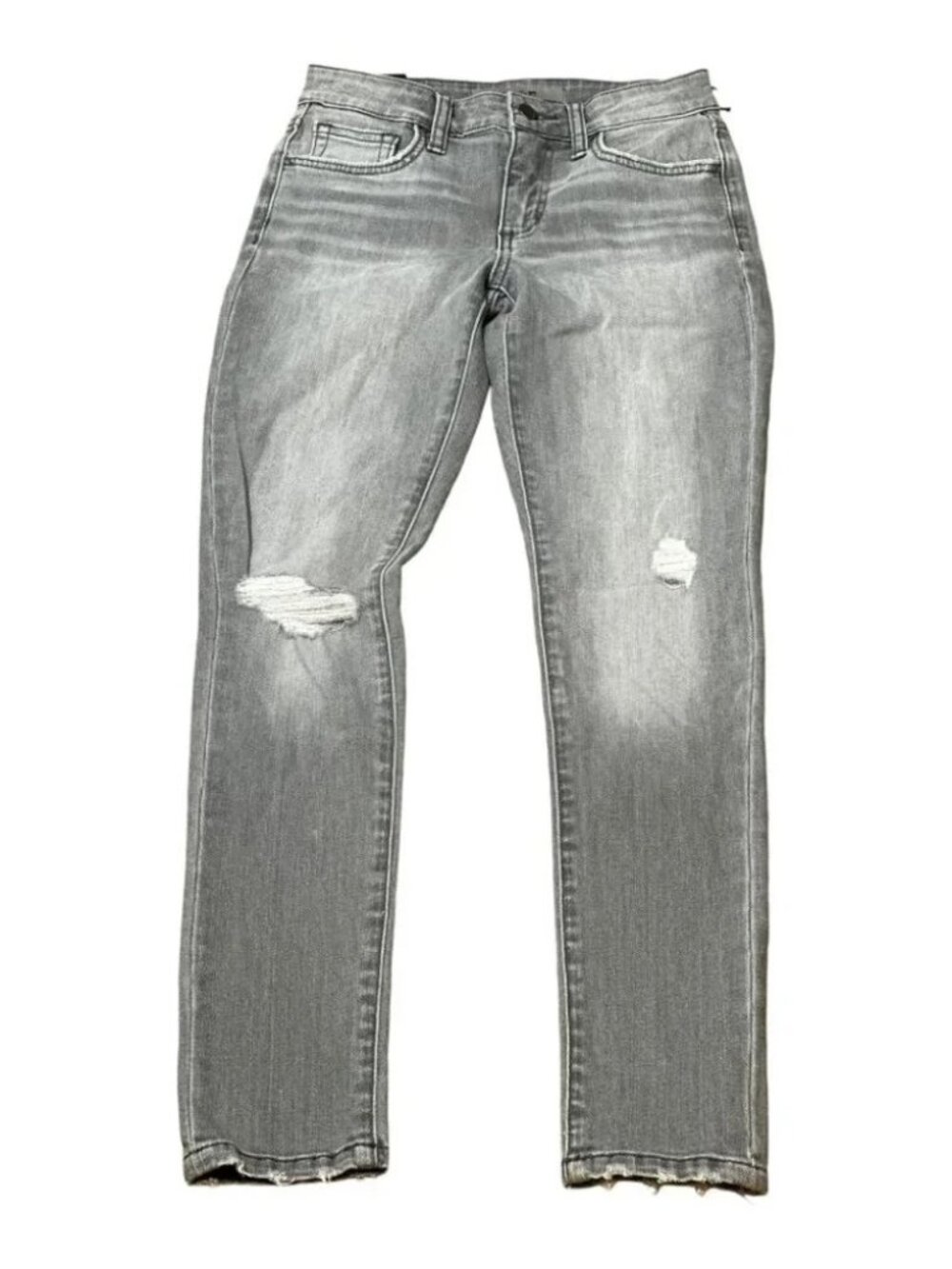 Joe's Curvy Skinney Ankle Flawless Women's Distressed Jeans Gray Size 23